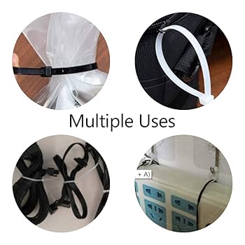 Amazon.co.jp: Zip Ties Assorted Size Clear 4 6 8 10 Inch